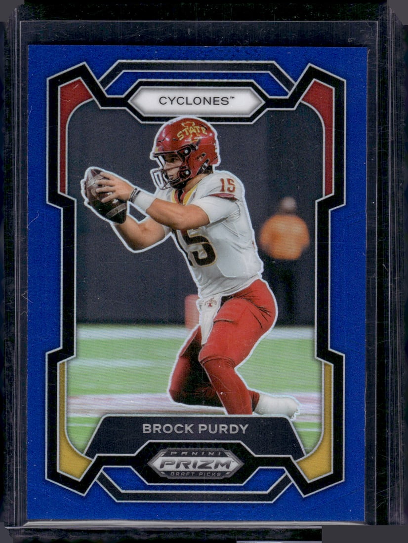Brock Purdy Blue Prizm /199 2024 Panini Prizm Draft Picks #97: Sports Cards, NFL Trading Cards, Football Cards, Panini Cards, Panini Football Cards, Numbered Football Cards, Serial Numbered Football Card, SSP Panini Cards, Sports Cards for Sale Near Me,