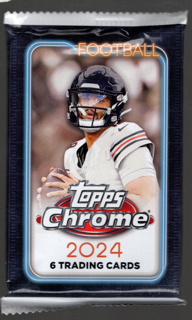 2024 Topps Chrome Football Cards Monster Mega Box Pack Sports Cards Jayden Daniels Rookie Card: 2024 Topps Chrome Football Cards Monster Mega Box Pack Sports Cards Jayden Daniels Rookie Card NFL Trading Cards Bo Nix Rookie Card JJ McCarthy Rookie Card Marvin Harrison Jr Rookie Card Refractors Pr