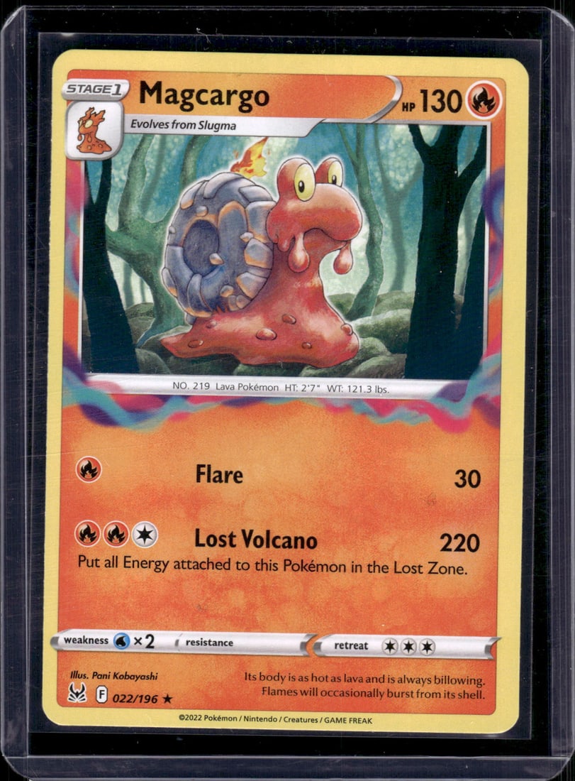 2022 Pokemon Sword & Shield Lost Origin Magcargo Rare #22, Pokemon Cards, Charizard, Pikachu, TCG (1 of 2)