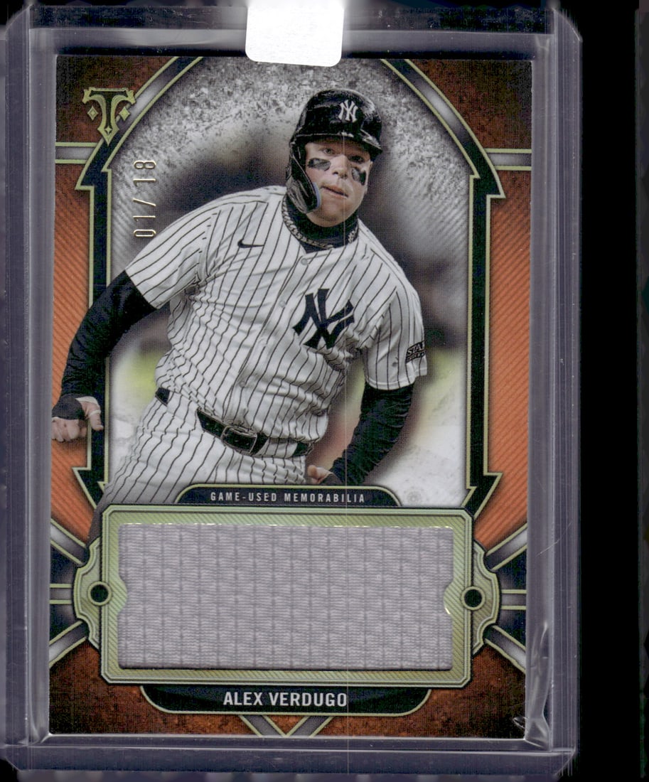 Alex Verdugo Orange Game Used Patch /18 2024 Triple Threads #SJR-AVE (1 of 2)