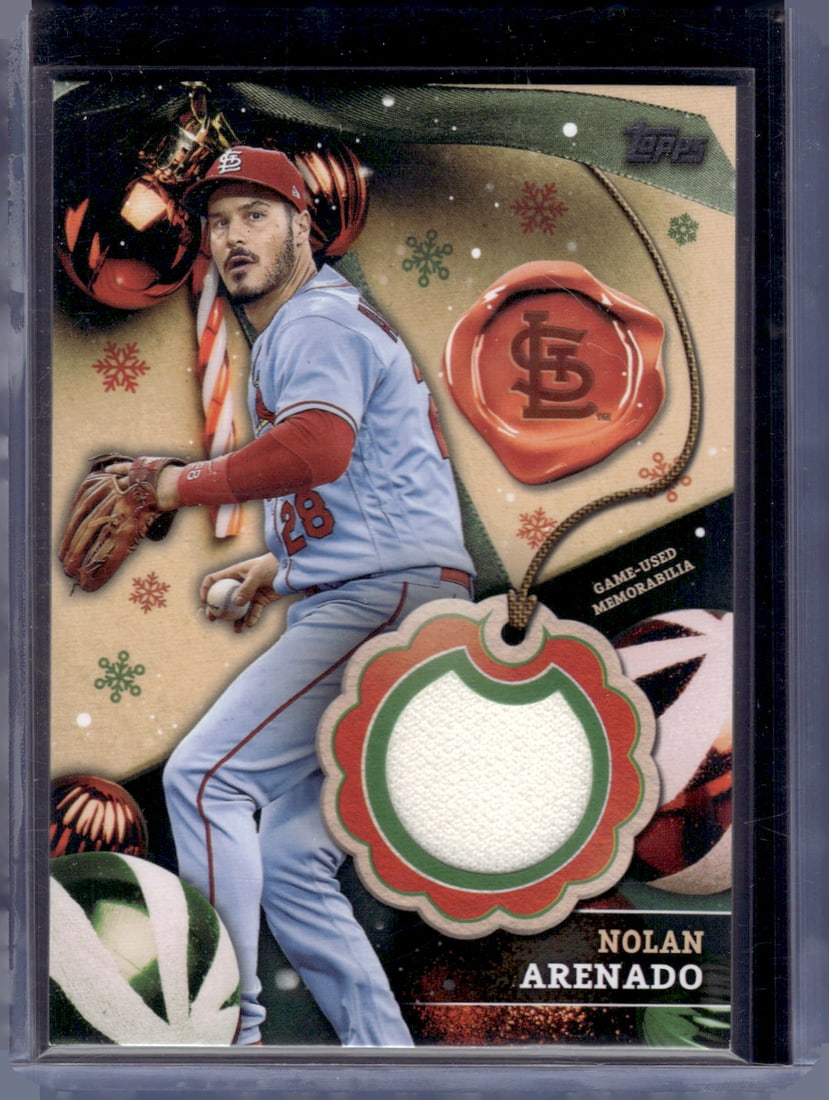 Nolan Arenado Game Used Patch 2024 Topps Holiday #RC-NA Baseball Card (1 of 2)
