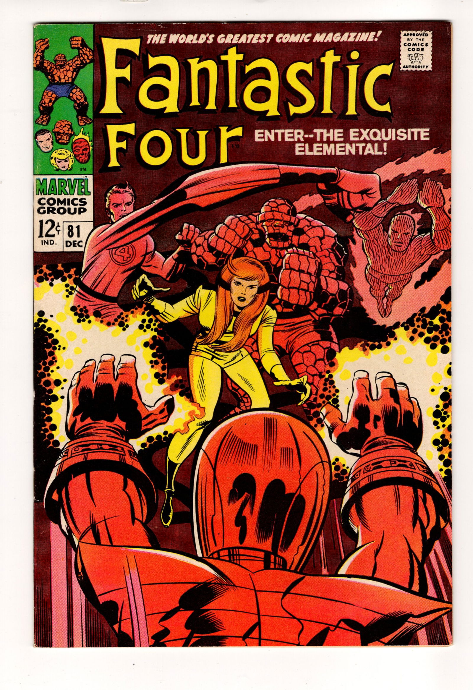 1968 Fantastic Four Silver Age No 81 Crystal Joins the Fantastic Four Incredible Condition, Silver (1 of 2)