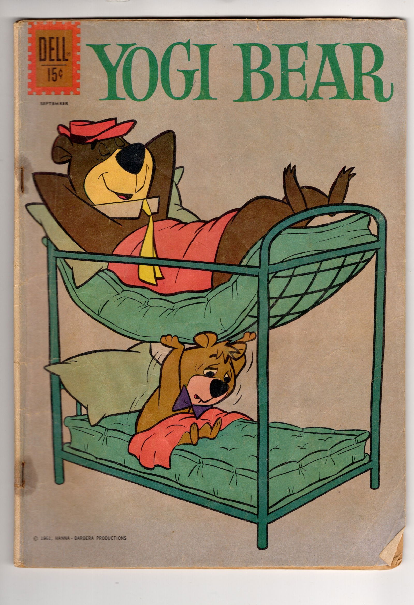Yogi Bear 1961 September Silver Age Comic Book Dell Publishing Great Condition for its age (1 of 2)