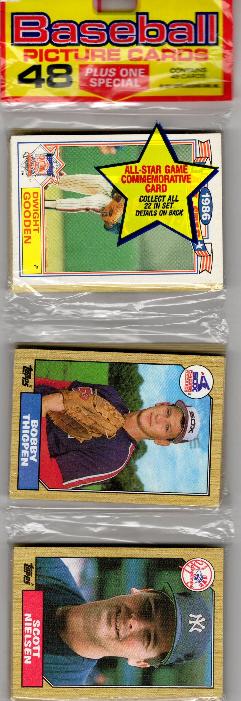 1987 Topps Baseball Cards Hanger Rack Pack - 48 Sports Cards Plus 1 Special Card Dwight Gooden: 1987 Topps Baseball Cards Hanger Rack Pack - 48 Sports Cards Plus 1 Special Card Dwight Gooden Rickey Henderson Paul Molitor Allan Trammell Robin Yount Nolan Ryan Chicago Cubs Atlanta Braves
