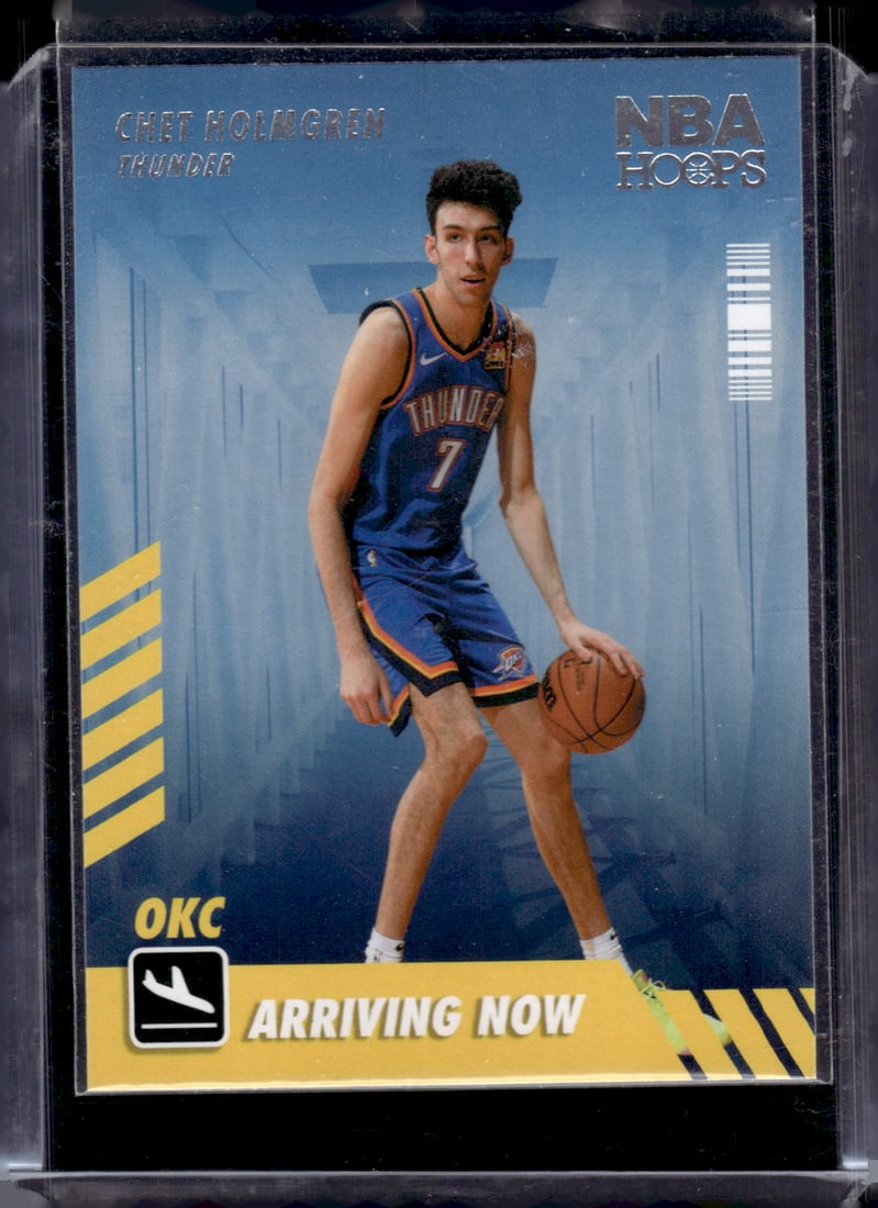Chet Holmgren Arriving Now RC 2022-23 Panini NBA Hoops #2 Thunder NBA: Chet Holmgren Arriving Now RC 2022-23 Panini NBA Hoops #2 Thunder NBA