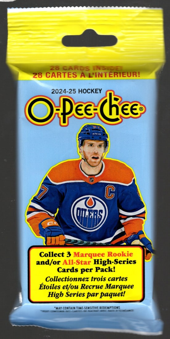 2024-25 O Pee Chee Hockey Cards Hanger Value Fat Pack Sports Cards: 2024-25 O Pee Chee Hockey Cards Hanger Value Fat Pack Sports Cards NHL Trading Cards Connor McDavid Sidney Crosby Alex Ovechkin Nathan McKinnon Auston Matthews