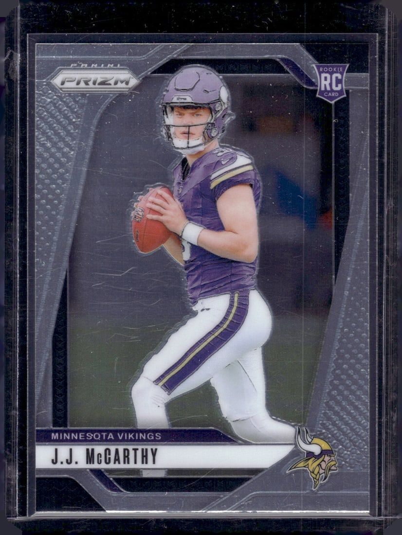JJ McCarthy RC 2024 Panini Prizm #400 Vikings NFL Sports Card: Sports Cards, NFL Trading Cards, Football Cards, Panini Cards, Panini Football Cards, Rookie Cards,Panini Cards, Sports Cards for Sale Near Me, Rookie Card