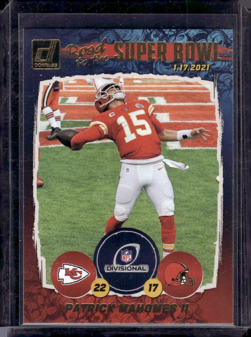 Patrick Mahomes Road to the Super Bowl 2021 Donruss #DR3 Chiefs Football: Sports Cards, NFL Trading Cards, Football Cards, Panini Cards, Panini Football Cards,Panini Cards, Sports Cards for Sale Near Me
