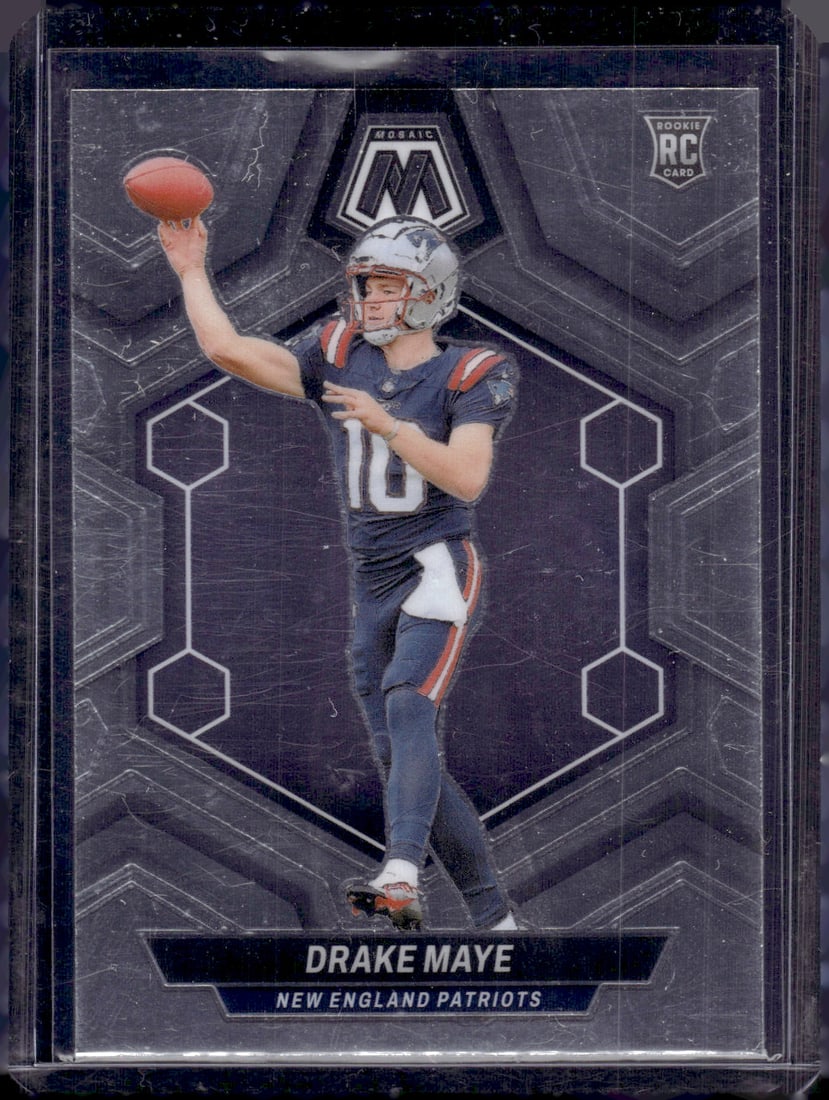 Drake Maye RC 2024 Panini Mosaic #303 Patriots NFL Football Card: Sports Cards, NFL Trading Cards, Football Cards, Panini Cards, Panini Football Cards, Rookie Cards,Panini Cards, Sports Cards for Sale Near Me, Rookie Card