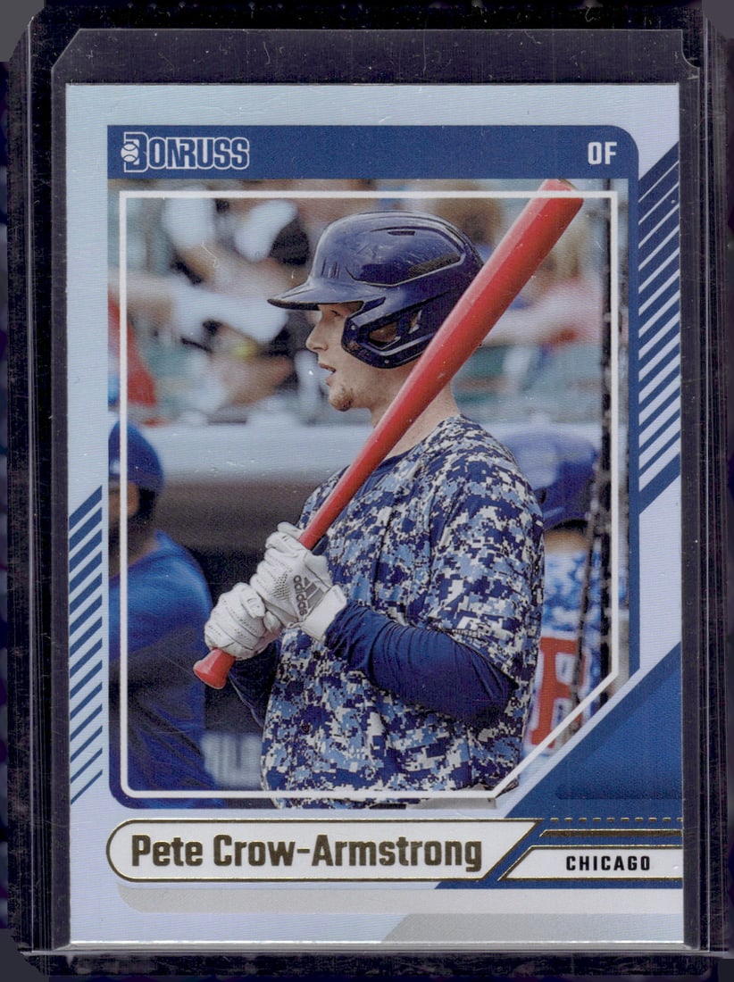 Pete Crow-Armstrong Holo RC 2024 Panini Donruss #85 Cubs Baseball Card (1 of 2)