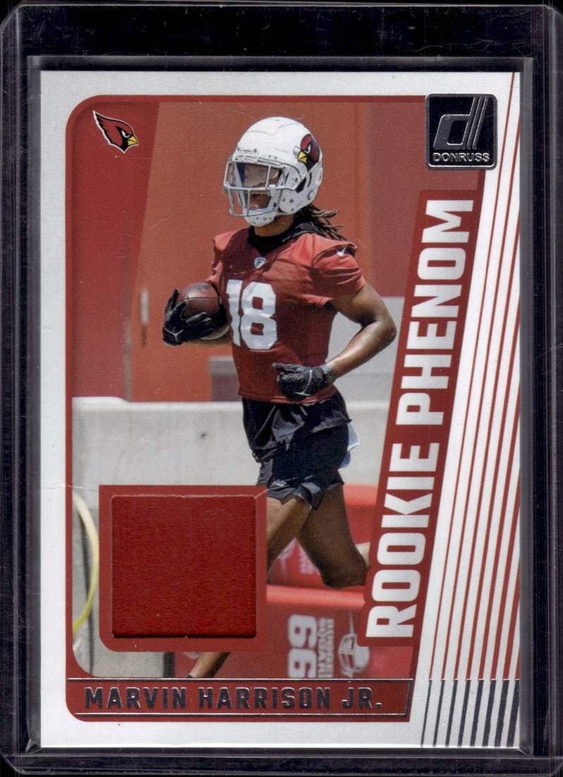 Marvin Harrison Jr. RC Patch 2024 Panini Donruss #RPJ-MHJ Cardinals NFL (1 of 2)