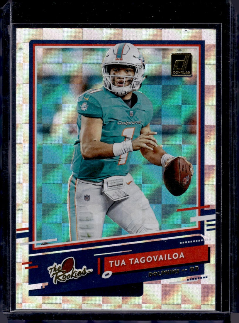 Tua Tagovailoa The Rookies 2020 Panini Donruss #TR-TT Dolphins Football Card: Sports Cards, NFL Trading Cards, Football Cards, Donruss Cards, Donruss Optic Cards, Donruss Optic Football Cards, Donruss Optic Rookie Cards, Donruss Optic Sports Cards, Donruss Sports Cards, Sports 