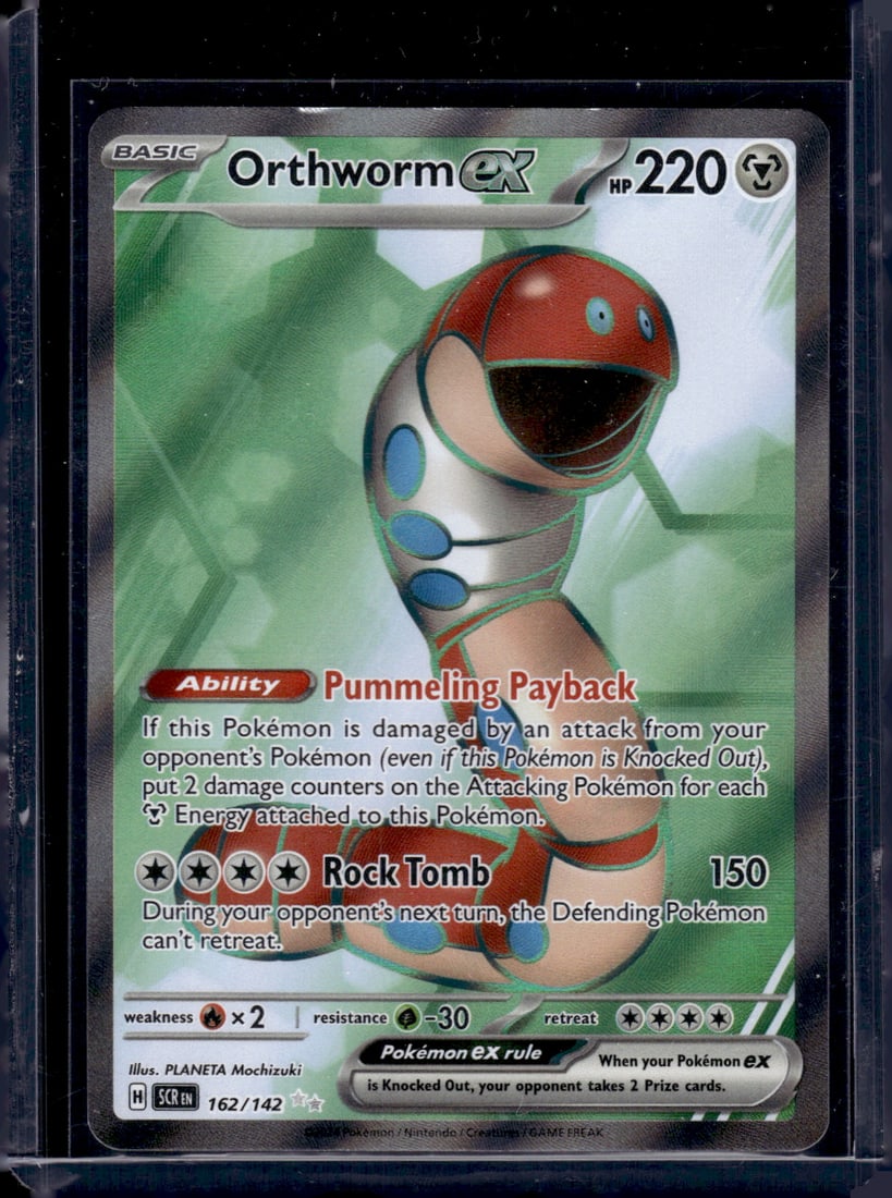 2024 Pokemon Stellar Crown Orthworm Ex Full Art Ultra Rare #162 (1 of 2)