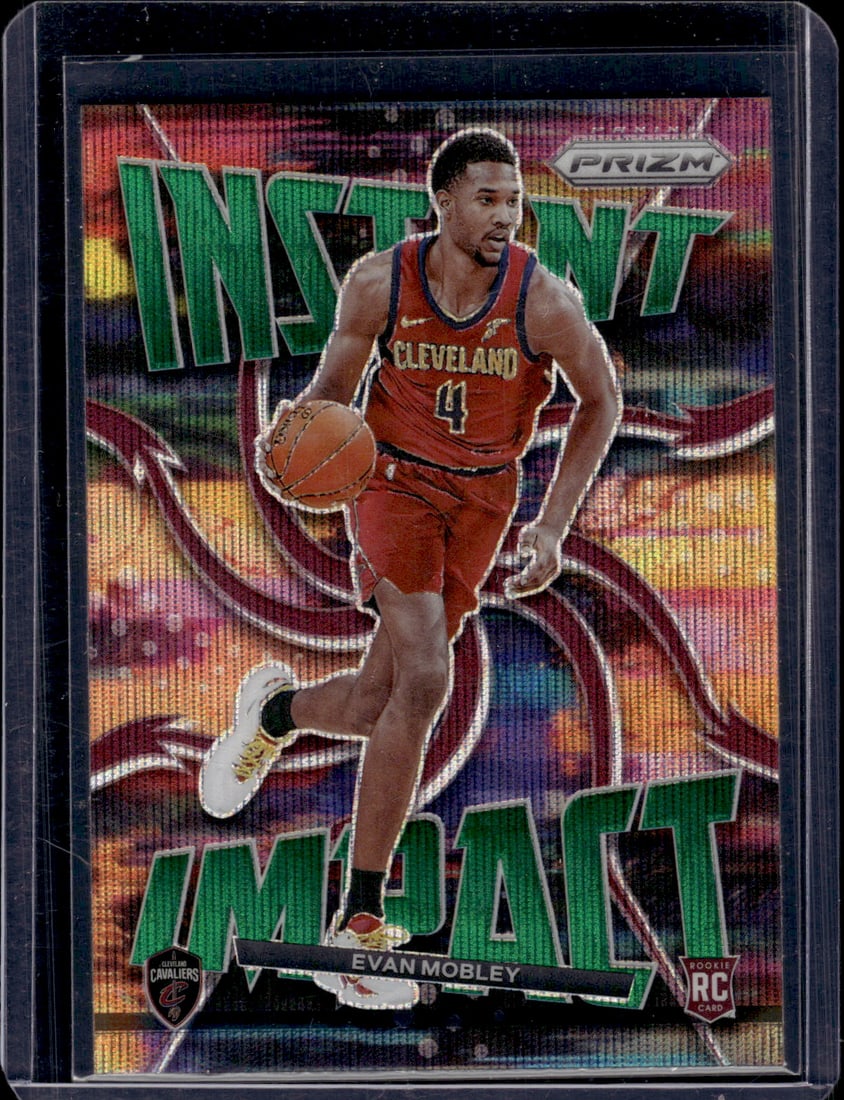 Evan Mobely Instant Impact Green Wave Prizm RC 2021-22 Panini Prizm #10 (1 of 2)