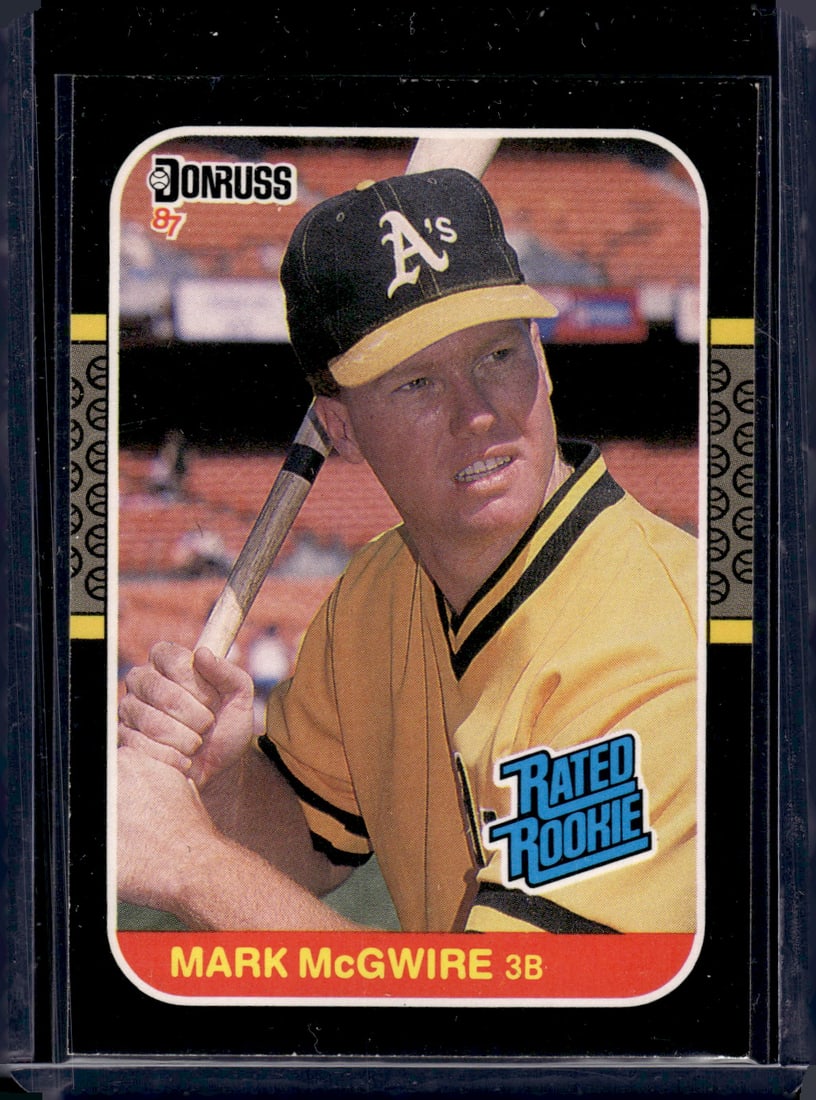 Mark McGwire Rookie Card 1987 Donruss Leaf #46 Baseball Card (1 of 2)