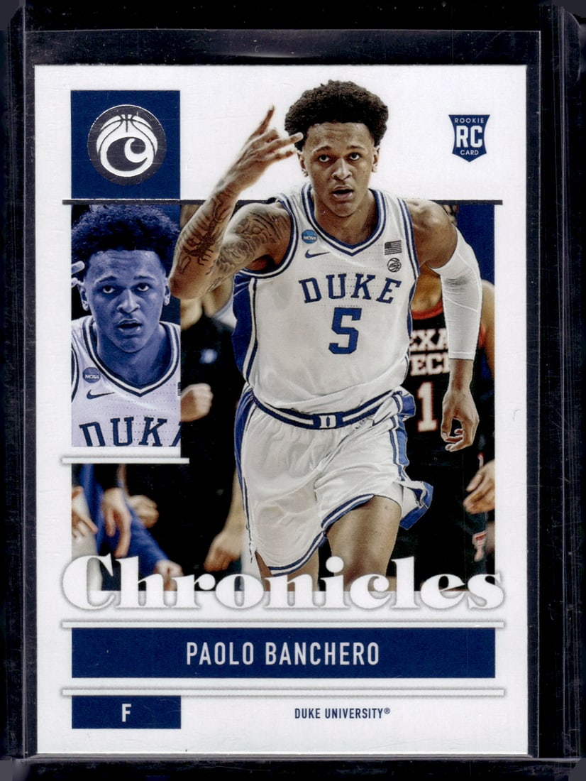 Paolo Banchero RC 2022 Panini Chronicles Draft Picks #2 Duke Blue Devils, Magic (1 of 2)