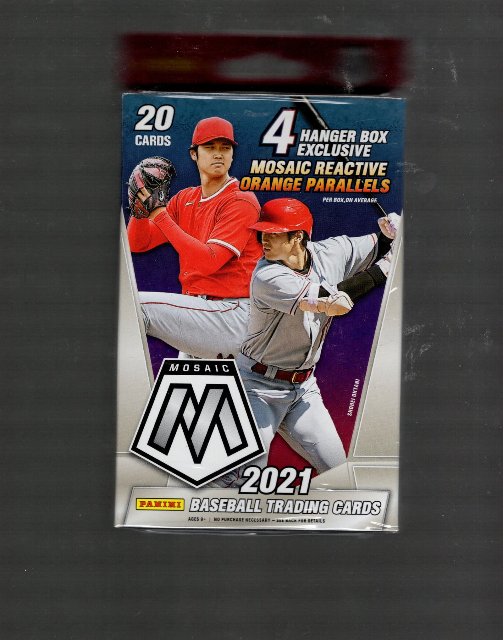 2021 Panini Mosaic Baseball Card Hanger Box - MLB Trading Cards, Shohei Ohtani, Aaron Judge (1 of 1)