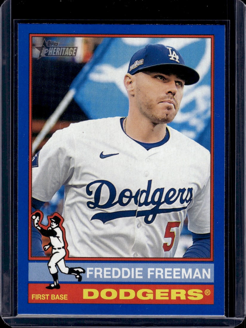 Freedie Freeman Blue Border 2025 Topps Heritage #206 LA Dodgers (1 of 2)