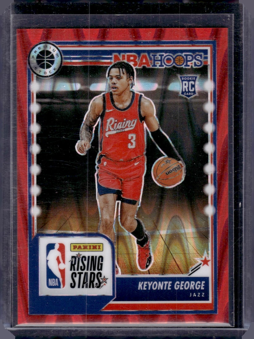 Keyonte George Red Seismic Prizm RC /199 2023-24 Premium Stock #283 Jazz (1 of 2)
