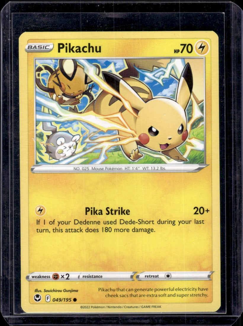 2022 Pokemon Silver Tempest Common Pikachu #49 (1 of 2)