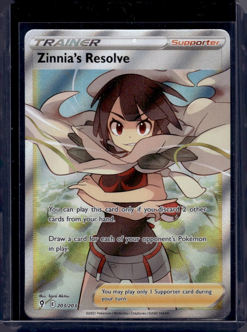 2021 Pokemon Evolving Skies Zinnia's Resolve Ultra Rare Full Art #203 (1 of 2)