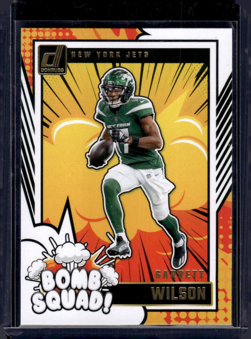 Garrett Wilson Bomb Squad 2024 Panini Donruss #8 New York Jets: Sports Cards, NFL Trading Cards, Football Cards, Panini Cards, Panini Football Cards,Panini Cards, Sports Cards for Sale Near Me, Prizm Football Cards, Mosaic Football Cards, Panini Prizm Football Car