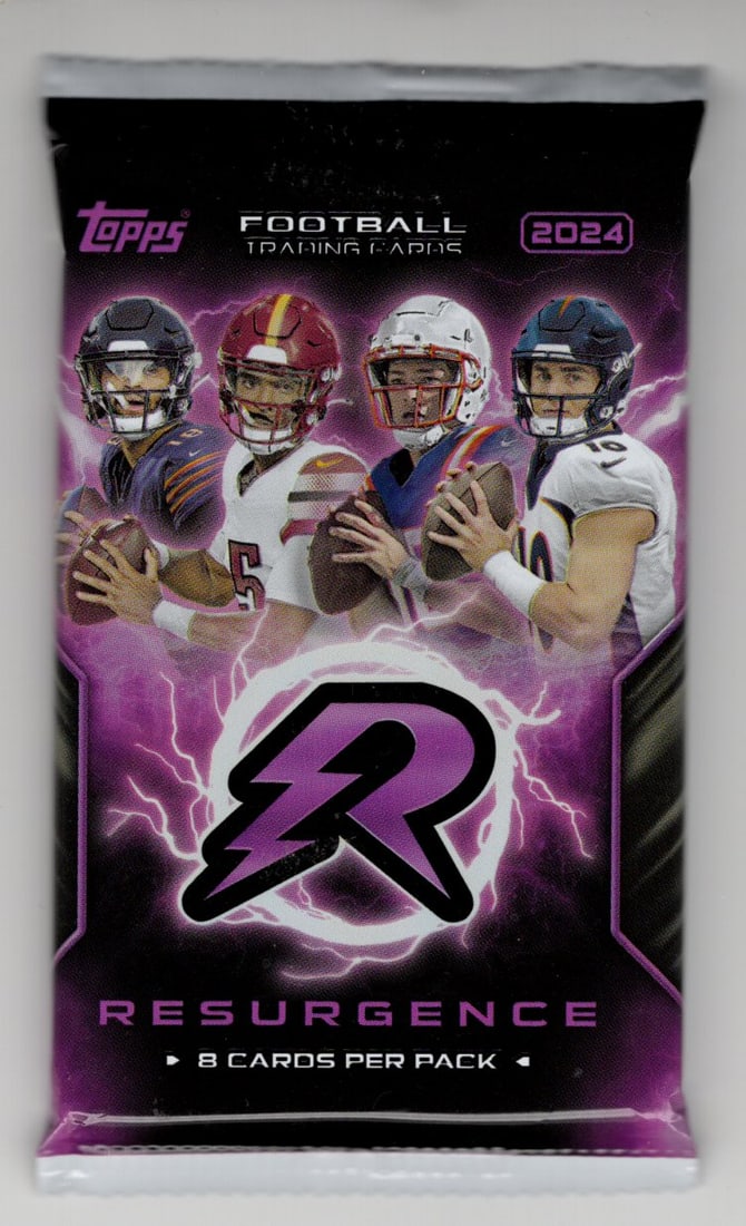 2024 Topps Resurgence Football Cards Mega Box Pack - Jayden Daniels Rookie Card: 2024 Topps Resurgence Football Cards Monster Mega Box Pack, Sports Cards, Jayden Daniels Rookie Card, NFL Trading Cards, Bo Nix Rookie Card, JJ McCarthy Rookie Card, Marvin Harrison Jr Rookie Card, Re
