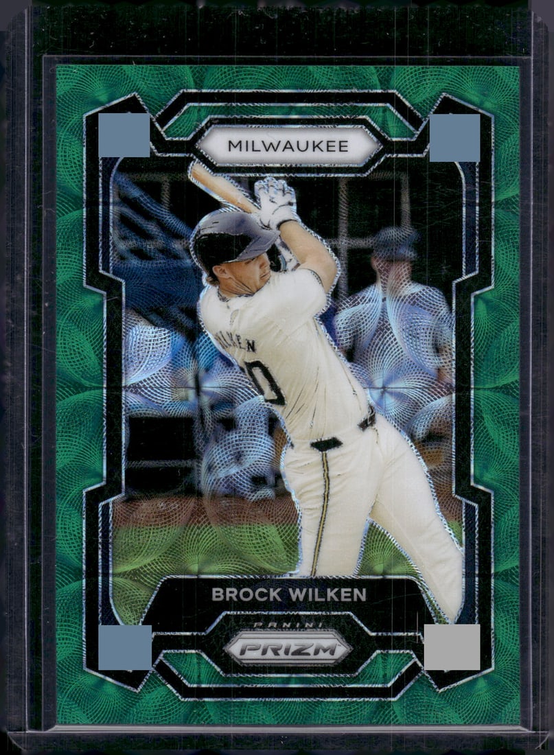Brock Wilken Green Scope Prizm /75 2024 Panini Prizm #122 Brewers: Baseball Cards, MLB Trading Cards, Rookie Cards, Panini Baseball Cards, Panini Sports Cards, Sports Cards for Sale Near Me, Baseball Cards for Sale Near Me, Rookie Baseball Cards, Panini Prizm Basebal