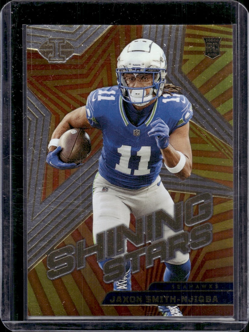 Jaxon Smith-Njigba Shining Stars RC 2023 Panini Illusions #21 Seahawks (1 of 2)