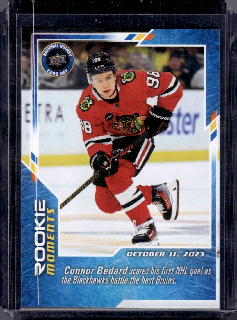 Connor Bedard Rookie Moments 2024 Upper Deck National Hockey Card Day #NHCD-31 (1 of 2)