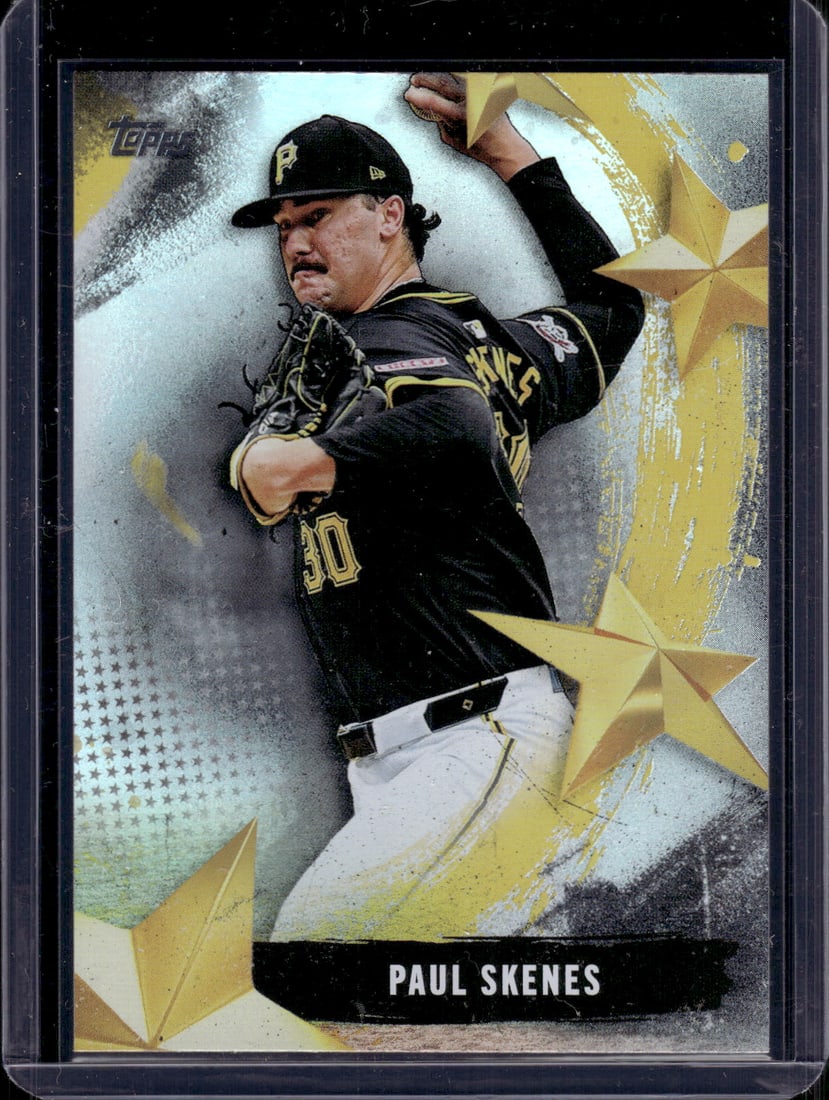 Paul Skenes Stars of MLB 2025 Topps #SMLB-27 Pirates Baseball Card: Baseball Cards, Topps MLB Trading Cards, Sports Cards for Sale Near Me, World Series & Hall of Fame Players Memorabilia, Refractors, X-Fractors, Numbered, SP, SSP