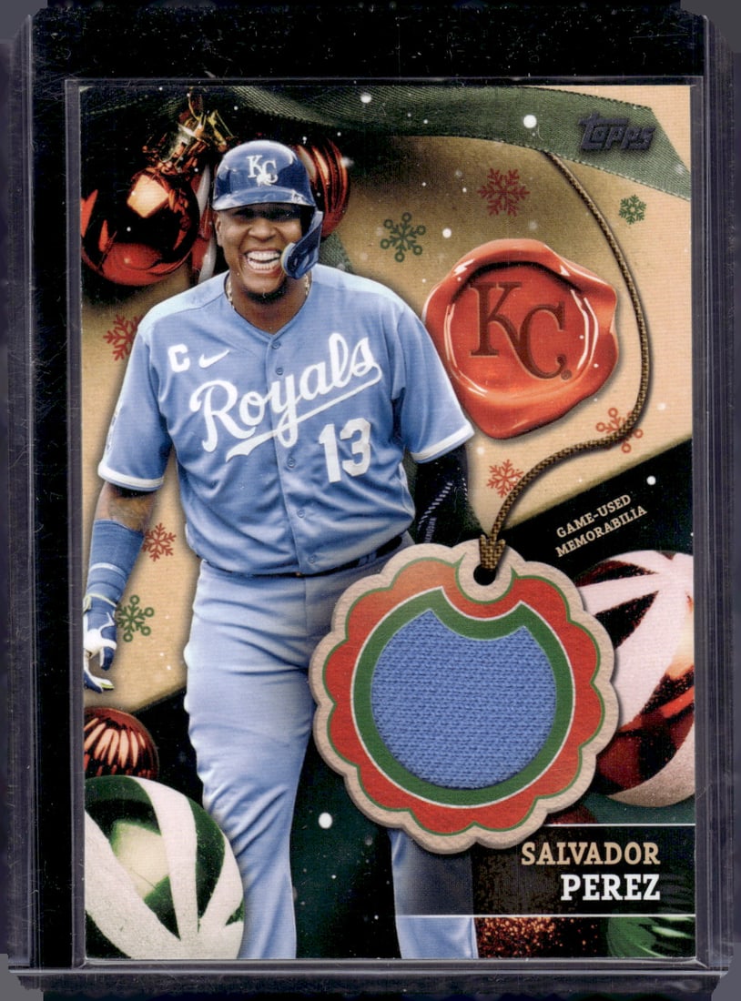 Salvador Perez Game Used Patch 2024 Topps Holiday #RC-SP (1 of 2)