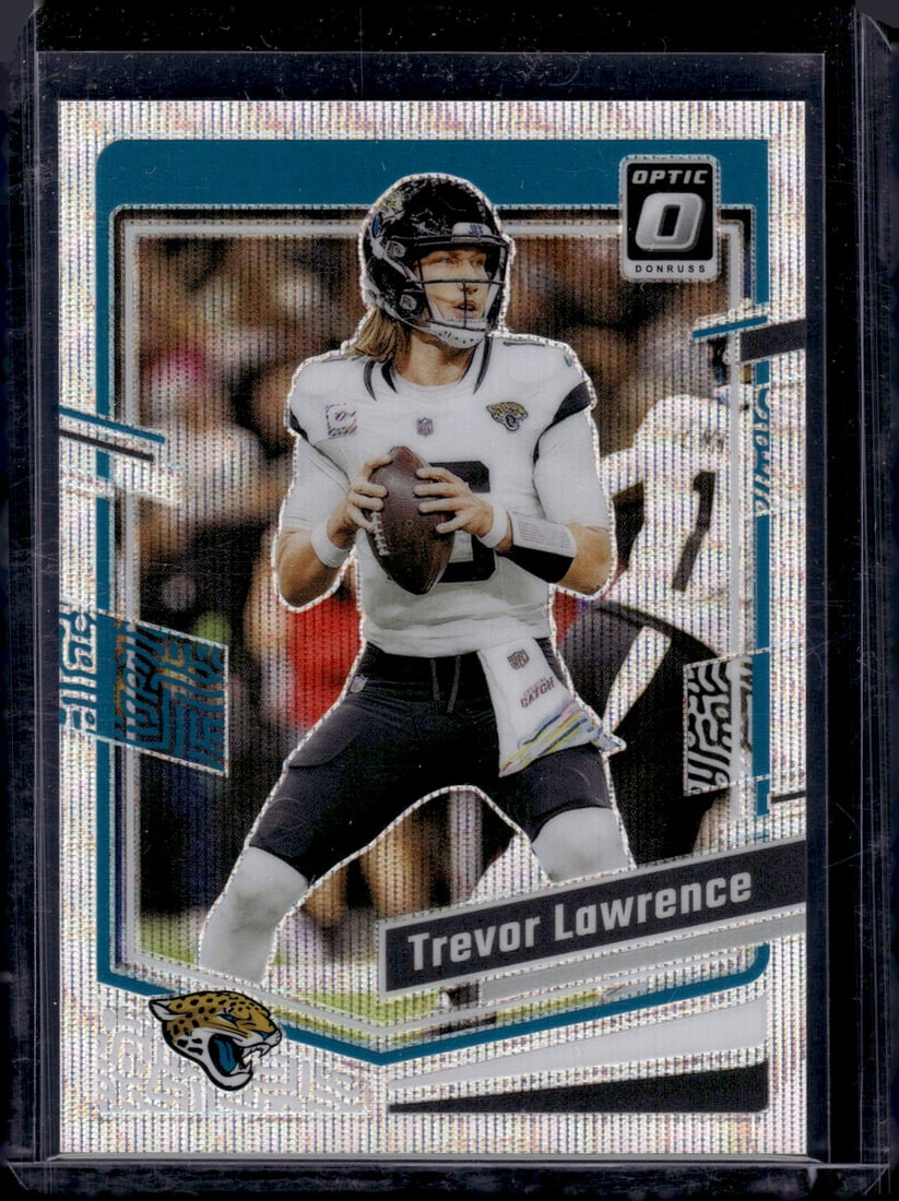 Trevor Lawrence Silver Wave Prizm /300 2023 Donruss Optic #87 Jaguars NFL (1 of 2)