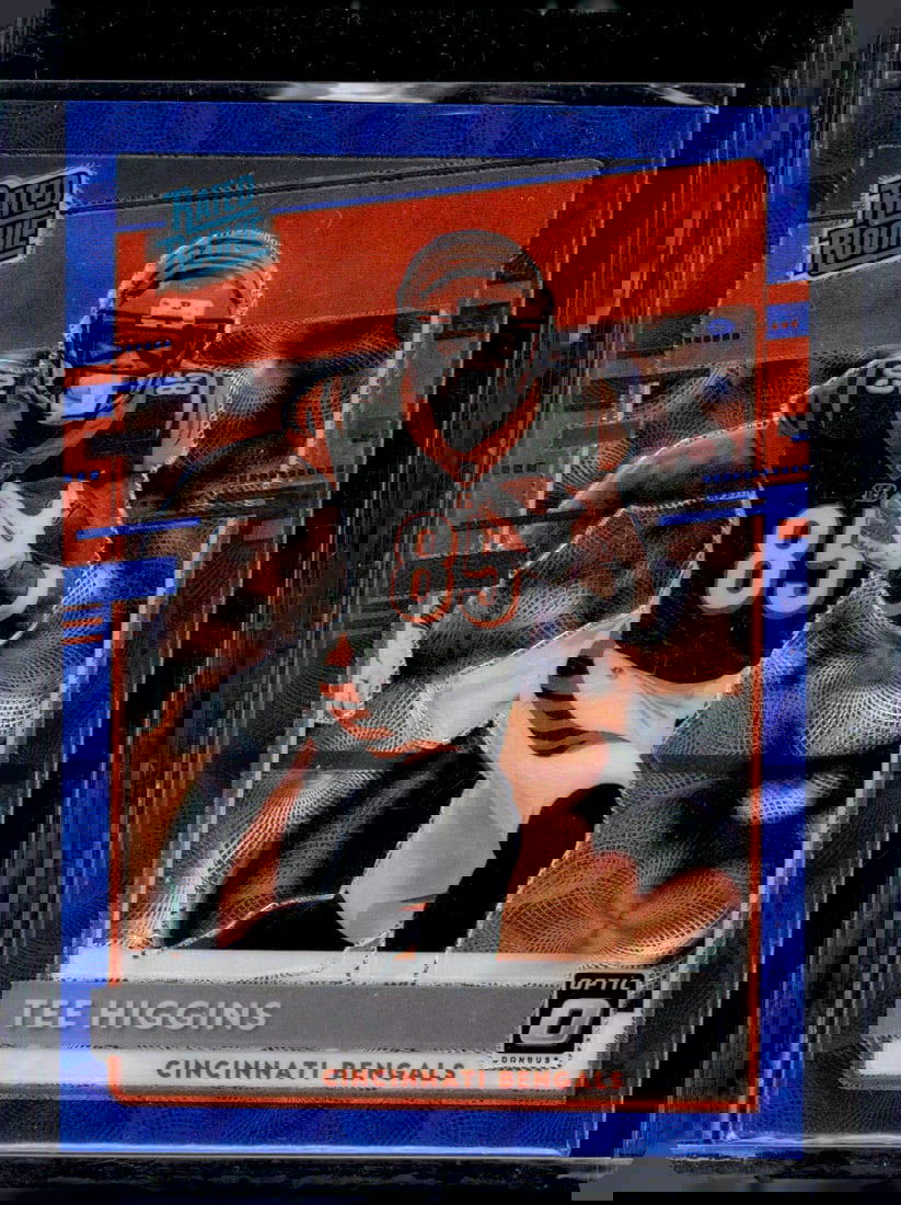 Tee Higgins Rookie Card Blue Scope Prizm 2020 Donruss Optic #160 Bengals NFL (1 of 2)