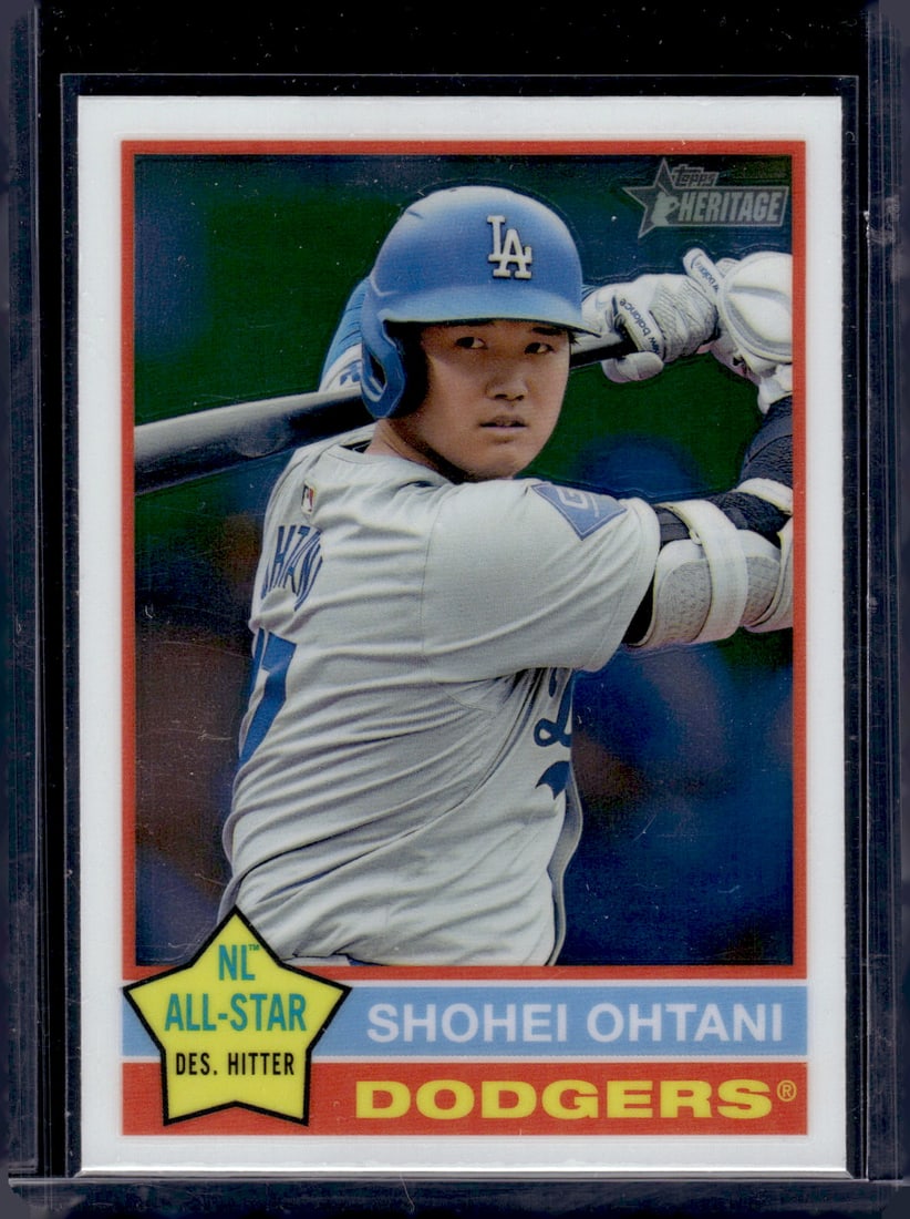 Shohei Ohtani Chrome 2025 Topps Heritage #148 Dodgers Baseball Card (1 of 2)