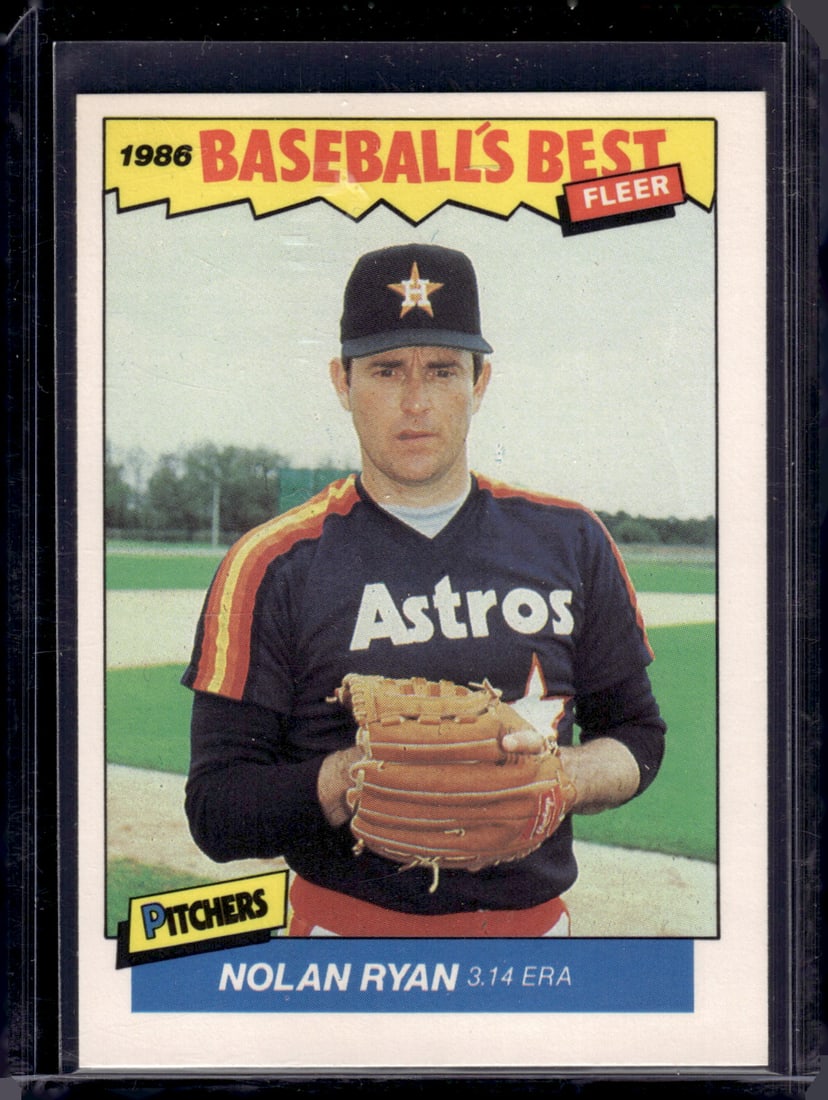 Nolan Ryan 1986 Fleer Baseball's Best #30 Baseball Card (1 of 2)