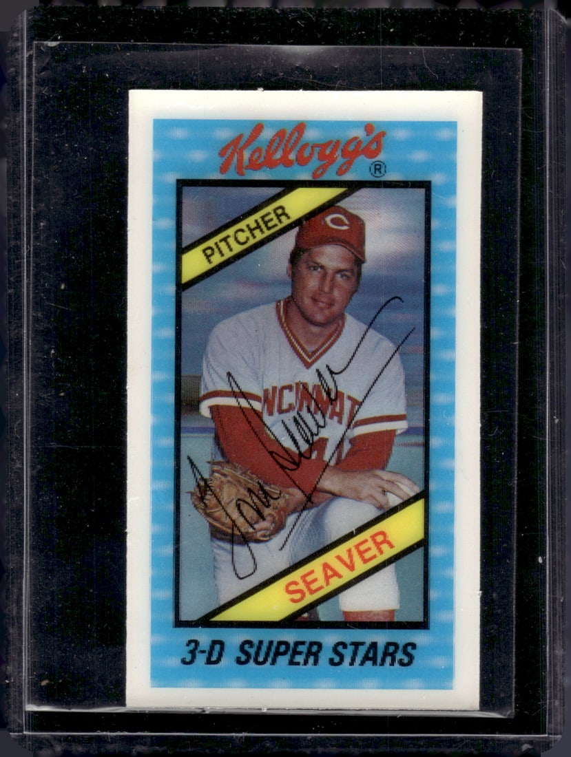 Tom Seaver 1980 Kellogg's 3D Superstars #49 Reds Baseball Card (1 of 2)