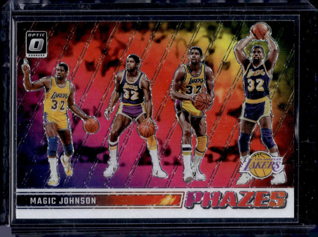 Magic Johnson Phazes SSP Case Hit 2023-24 Donruss Optic #24 Lakers Sports Card (1 of 2)