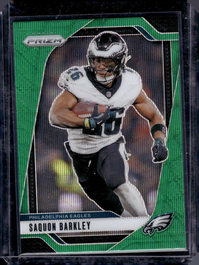 Saquon Barkley Green Wave Prizm 2024 Panini Prizm #232 Eagles NFL (1 of 2)
