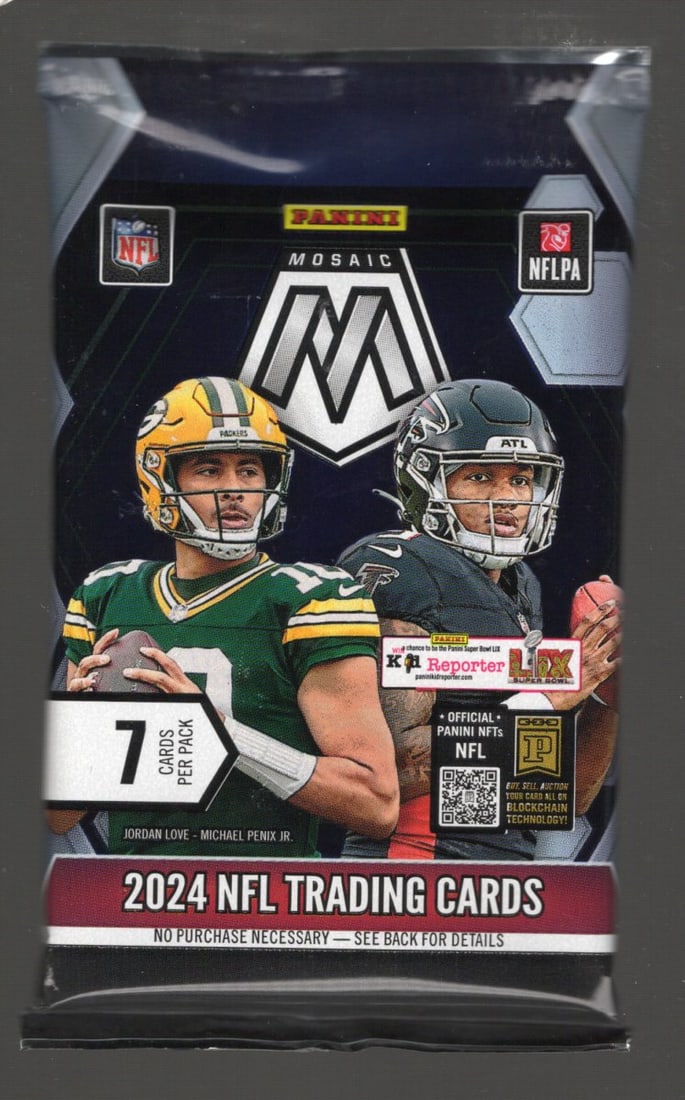 2024-25 Panini Mosaic Football Card MEGA Box Pack Sports Cards Jayden Daniels Sports Cards: Jayden Daniels RC Washington Commanders, Bo Nix, Caleb Williams, Drake Maye, Marvin Harrison, Jr Rookie Card, Panini NFL Rookie Football Trading Sports Cards, Autographs, Sports Cards for Sale Near Me