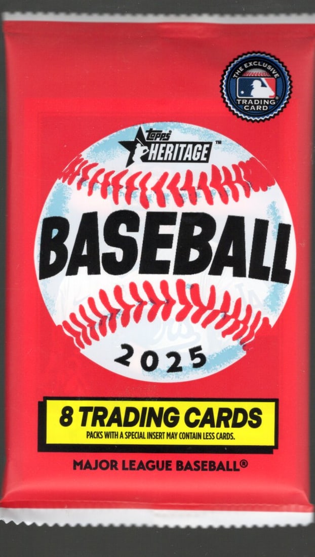 2025 Topps Heritage Baseball Cards MEGA Box PACK Sports Cards James Wood Rookie Card (1 of 1)