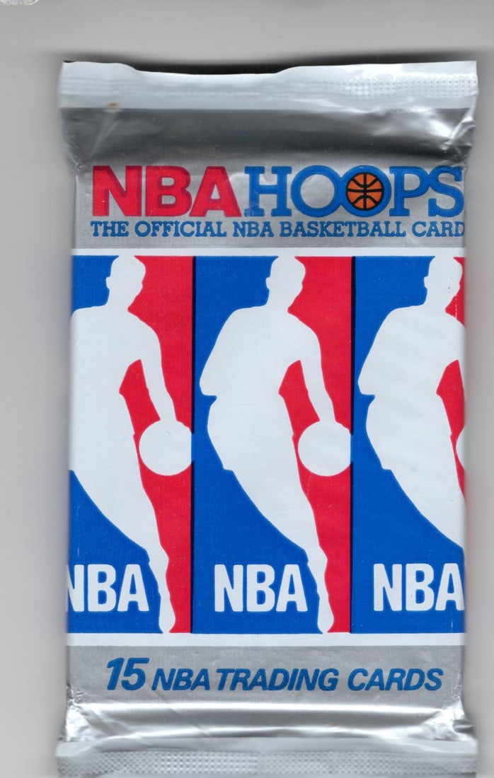 1990 NBA Hoops Vintage Basketball Cards Retail Box Pack Sports Cards Michael Jordan (1 of 2)