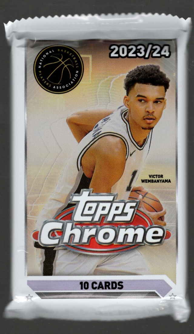 2023-24 Topps Chrome Basketball Cards Mega Box Pack Victor Wembanyama Rookie Card: Topps Chrome Basketball NBA Trading & Sports Cards, Rookie Cards in this set are Victor Wembanyama Rookie, Brandon Miller, Amen Thompson, Scoot Henderson, Ausar Thompson, Autographs, Signatures, Green