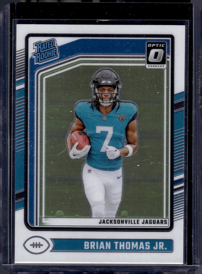 Brian Thomas Jr. Rookie Card 2024 Donruss Optic #214 Jaguars Football Card: Donruss Optic Football NLF Trading & Sports Cards, Sports Cards for Sale Near Me, Valuable Memorabilia Auction Lots Sold On Line, SP, SSP