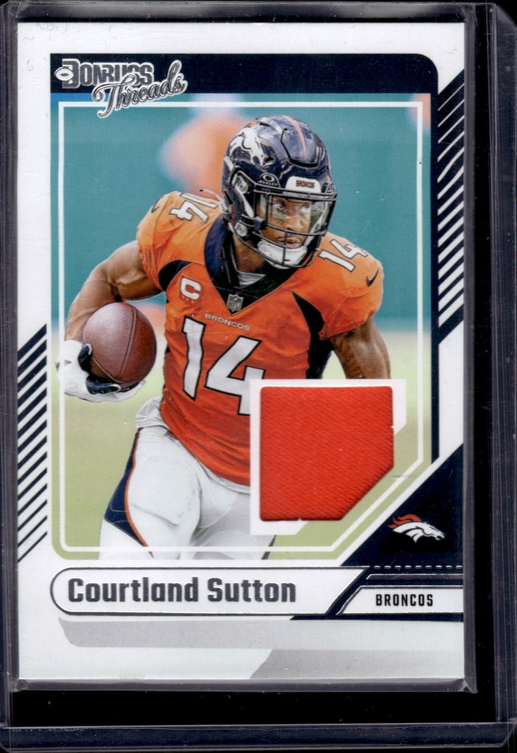 Courtland Sutton Patch Card 2024 Donruss #DTH-CSU Denver Broncos NFL (1 of 2)