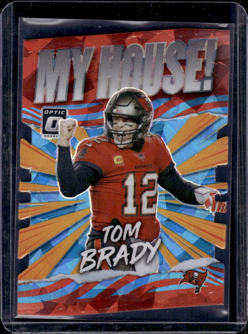 Tom Brady My House Cracked Ice Die Cut /15 2021 Donruss Optic #MH-7 Football Card (1 of 2)