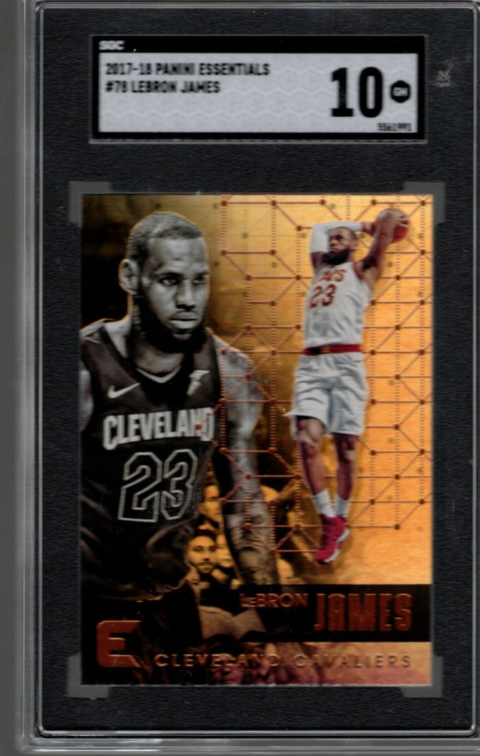 LeBron James 2017-18 Panini Essentials #78 SGC 10 Lakers NBA, Sports Card (1 of 2)