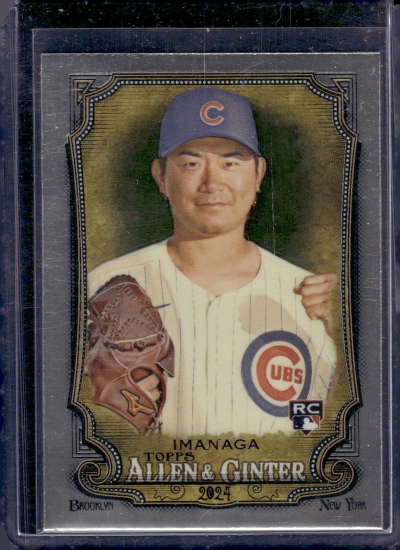 Shota Imanaga Rookie Card Chrome 2024 Topps Allen & Ginter #181 Chicago Cubs MLB (1 of 2)