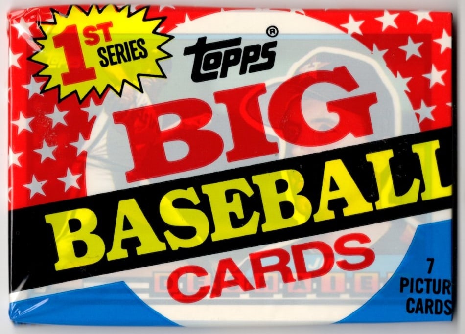1989 Topps Big Baseball Series 1 Retail Box Wax Pack Vintage Baseball Cards: Topps Valuable Vintage MLB Rookie Baseball Trading Cards, Ken Griffey, Jr, Larry Walker RC, Rickey Henderson, Nolan Ryan, Bo Jackson, Dale Murphy, Sammy Sosa RC, Old Sports Cards for Sale Near Me, Wor