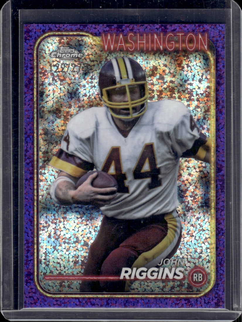 John Riggins Purple Speckle Refractor /275 2024 Topps Chrome #194 Football Card (1 of 2)